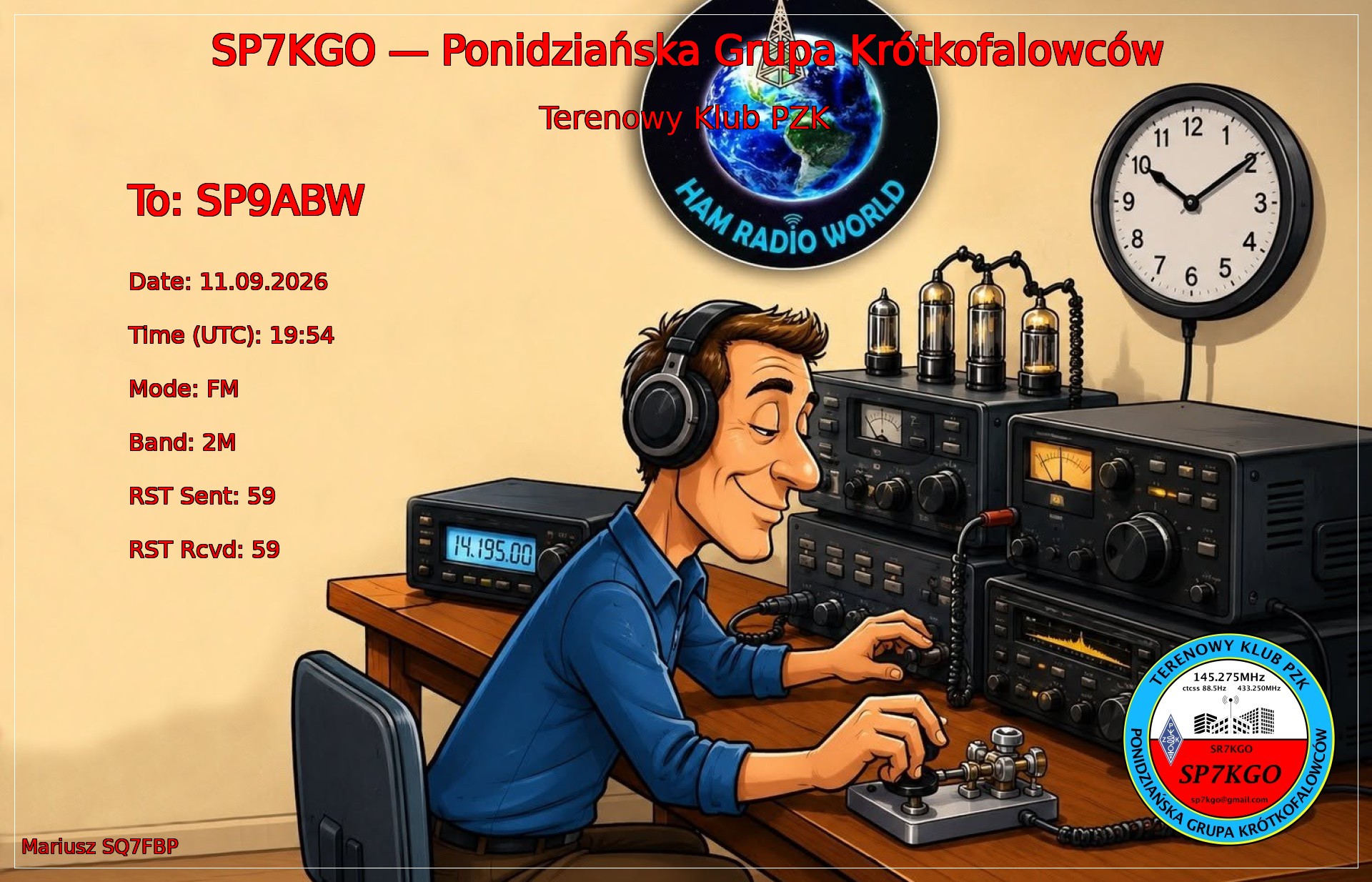 QSL SP9ABW